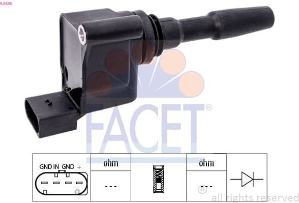 Ignition Coil OE Equivalent 9.6535