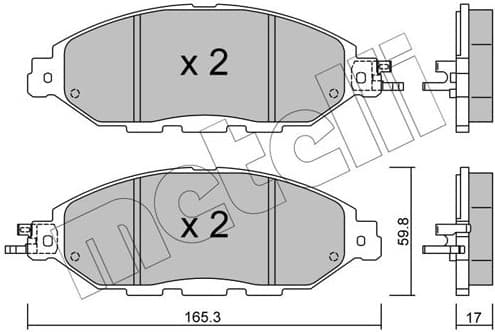 Brake Pad Set, disc brake 22-1045-0