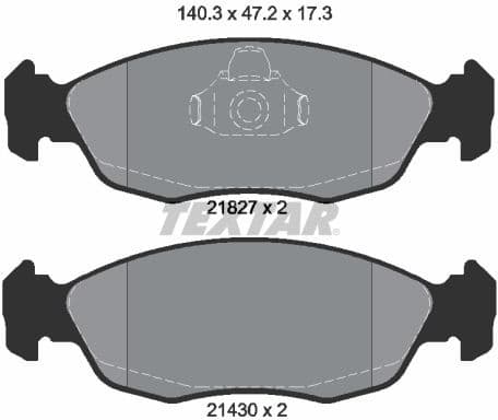 Brake Pad Set, disc brake Q+ 2182702