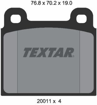 Brake Pad Set, disc brake 2001104