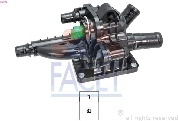 Thermostat, coolant Made in Italy - OE Equivalent 7.8792