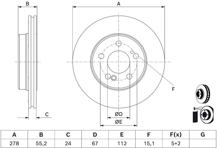 Brake Disc 0986479D60