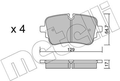 Brake Pad Set, disc brake 22-1130-1