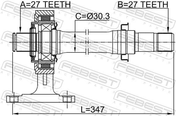 Drive Shaft 0312-LX15RH - image 2