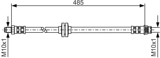 Brake Hose 1 987 476 827 - image 2