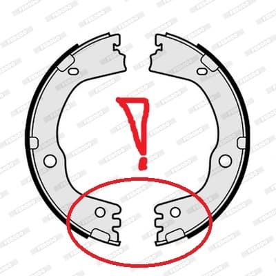 Brake shoes handbrake, Top Quality FSB4198