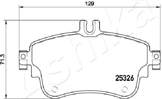Brake Pad Set, disc brake 50-00-0547