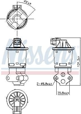 EGR Valve ** FIRST FIT ** 98354 - image 7