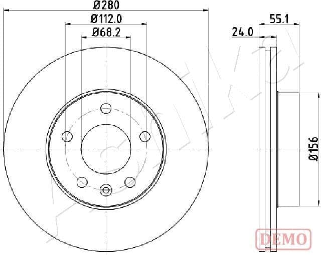 Brake Disc 60-00-0958C