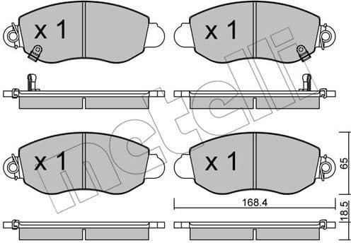Brake Pad Set, disc brake 22-0320-0