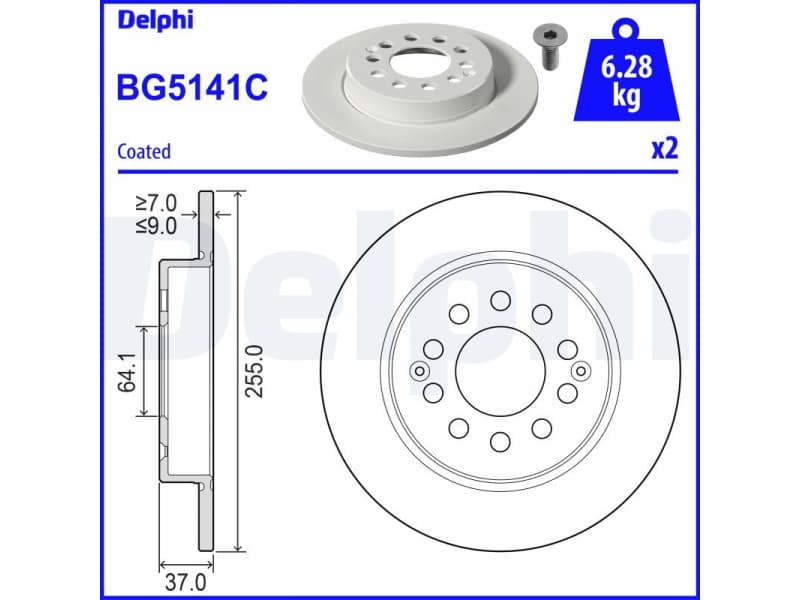 Brake Disc BG5141C