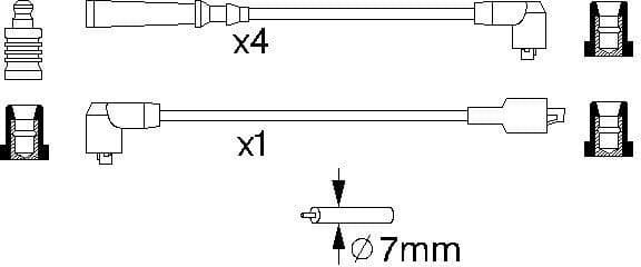 Ignition Cable Kit 0986356702 - image 10
