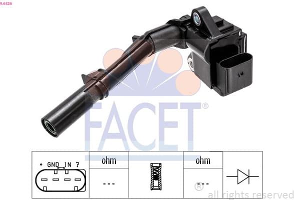 Ignition Coil OE Equivalent 9.6526