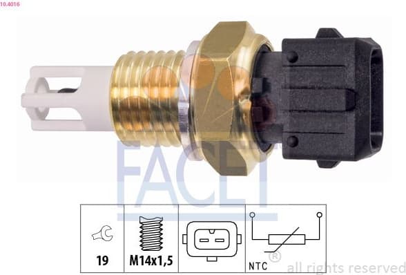 Sensor, intake air temperature Made in Italy - OE Equivalent 10.4016