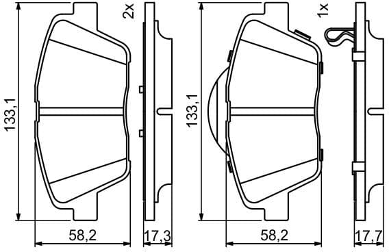 Brake Pad Set, disc brake 0986494755 - image 10