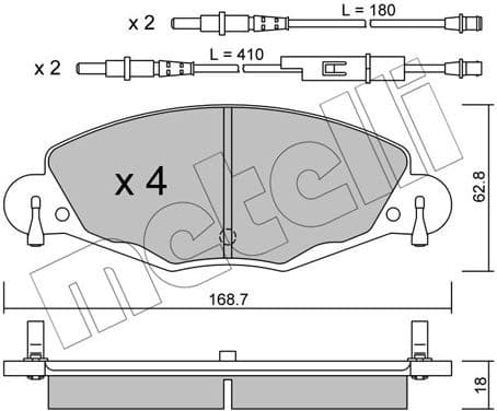 Brake Pad Set, disc brake 22-0332-0