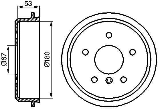 Brake Drum 0986477096 - image 2