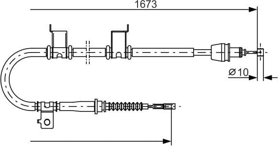 Cable Pull, parking brake 1 987 482 361 - image 2