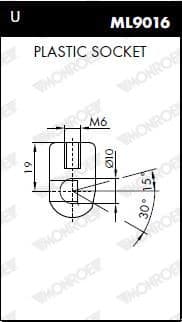 Gas Spring, boot/cargo area MONROE MaxLift ML5391 - image 9