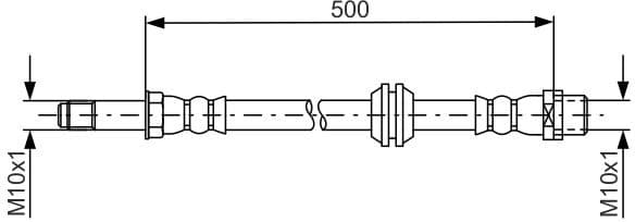 Brake Hose 1 987 481 676 - image 2