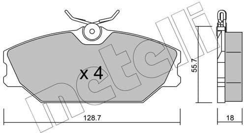 Brake Pad Set, disc brake 22-0142-2