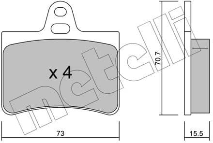Brake Pad Set, disc brake 22-0333-0