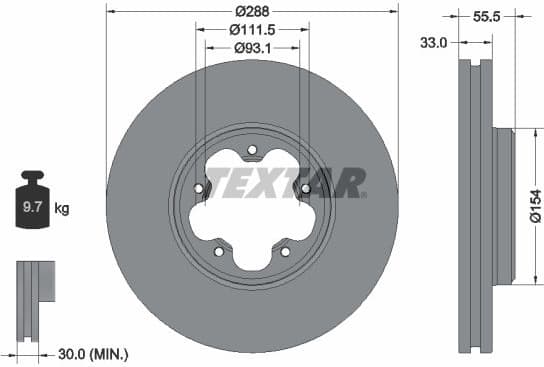 Brake Disc PRO 93260603