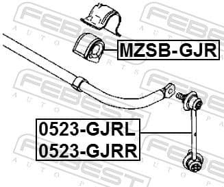 Mounting, stabiliser bar MZSB-GJR - image 2