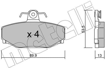 Brake Pad Set, disc brake 22-0131-0