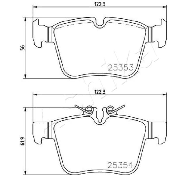 Brake Pad Set, disc brake 51-00-0507