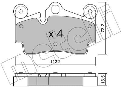 Brake Pad Set, disc brake 22-0655-0