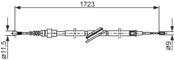 Cable Pull, parking brake 1987477686 - image 6
