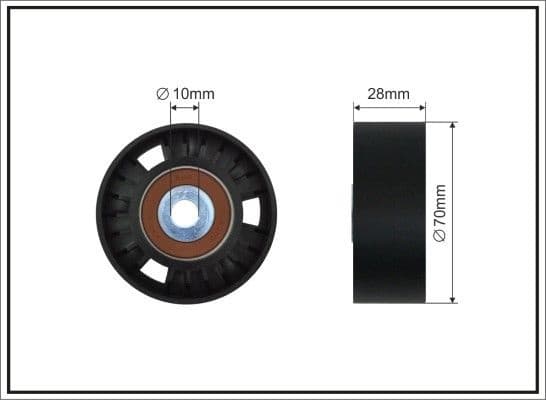 Deflection/Guide Pulley, V-ribbed belt 459-60 SC