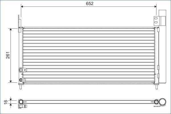 Condenser, air conditioning 822640