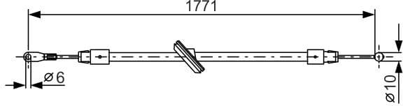 Cable Pull, parking brake 1987482030