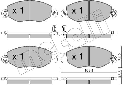 Brake Pad Set, disc brake 22-0536-0