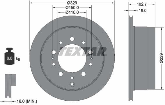 Brake Disc PRO 92172803