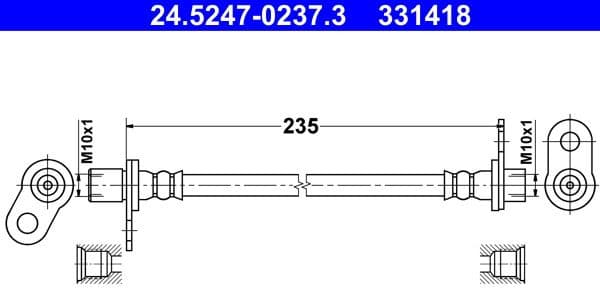 Brake Hose 24.5247-0237.3