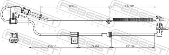 Sensor, wheel speed 12606-002 - image 2