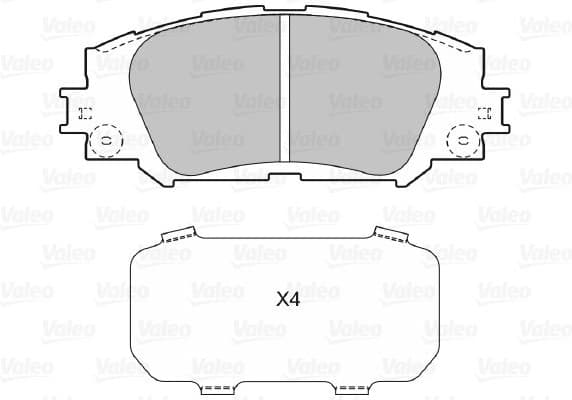 Brake Pad Set, disc brake 598943