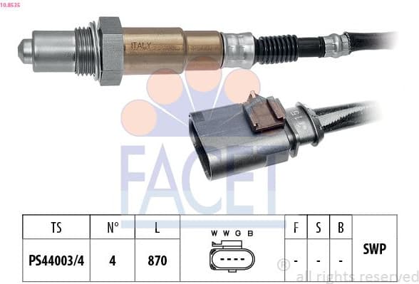 Oxygen Sensor Made in Italy - OE Equivalent 10.8535
