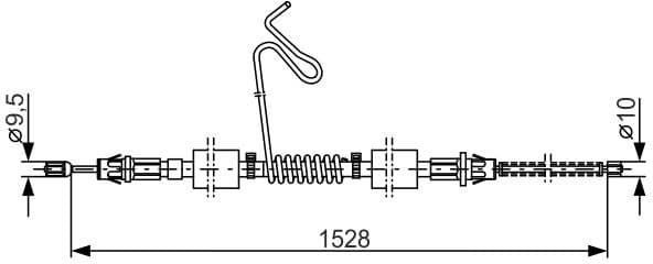 Cable Pull, parking brake 1987477178 - image 2