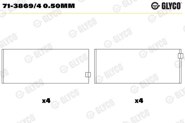 Connecting Rod Bearing 71-3869/40.50MM - image 2