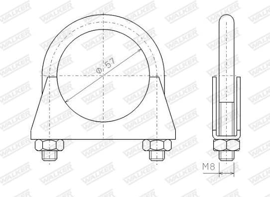 Clamping Piece, exhaust system 82311 - image 4