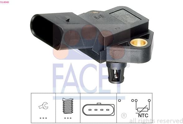 Sensor, intake air temperature Made in Italy - OE Equivalent 10.4040