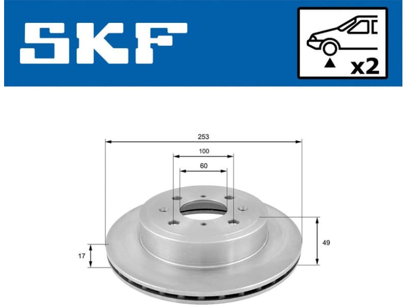 Brake Disc VKBD80347V2 - image 2