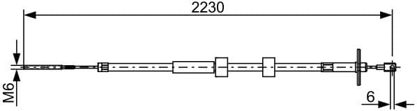 Cable Pull, parking brake 1987482500 - image 2