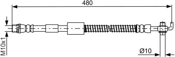 Brake Hose 1 987 481 687 - image 2