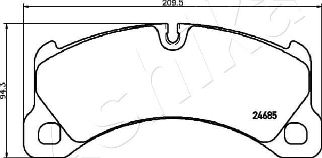 Brake Pad Set, disc brake 50-00-0948 - image 2