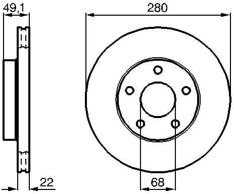 Brake Disc 0986478833 - image 2
